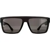Tommy Hilfiger Rectangle Mens Matte Grey Grey Polarized Solglasögon