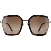 GUESS Rimless Dam Dark Havana Brown Gradient GF0418