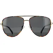 Polaroid Aviator Unisex Guld Havanna Grå Polariserade solglasögon