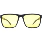 Montanaeyewear Rectangle Unisex Svartgul Polarized MP198 Night Driving solglasögon