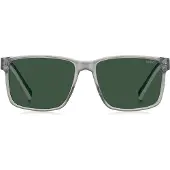 HUGO Clear-acetate sunglasses with white and green details