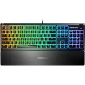 SteelSeries Apex 3 – Full-size gamingtangentbord med RGB och handledsstöd