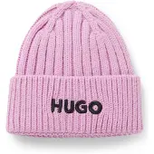 HUGO Kids' beanie hat with embroidered logo