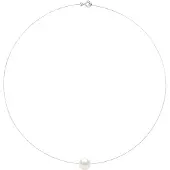 Diadema - Halsband - Äkta sötvattenspärlor - Vit - Vitguld