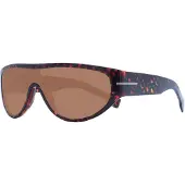 HUGO BOSS Mask-style sunglasses in monogram-patterned acetate
