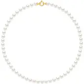 Diadema - Halsband - Princess - Äkta sötvattenspärlor - Gult guld