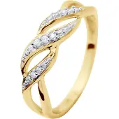 Diadema - Ring - Prestige Jewelery - Diamanter - Gult guld