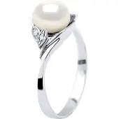 Diadema - Ring - Vitguld - Äkta sötvattenspärlor - Vit