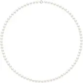 Diadema - Halsband - Äkta sötvattenspärlor - Vit - Vitguld