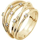 Diadema - Ring - Prestige Jewelery - Diamanter - Gult guld