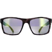Superdry Solglasögon Kobe SDS 122 Matt gummerad sköldpadda Grå Gul Flash Mirror