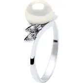 Diadema - Ring - Vitguld - Äkta sötvattenspärlor - Vit