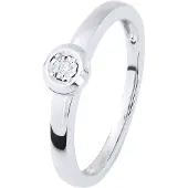 Diadema Diamant solitärring 0,010 0,50 Cts Cts Illusion Vitguld