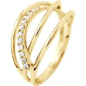 Diadema - Ring - Prestige Jewelery - Diamanter - Gult guld