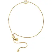 Diadema Diamantarmband Solitaire 0,02 0,50 Cts Cts Illusion Gul Guld