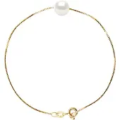 Diadema - Armband - Äkta sötvattenspärlor i gult guld