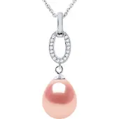 Diadema SHUTTLE Halsband Sötvattenspärlsmycken 9-10 mm Rosa 925