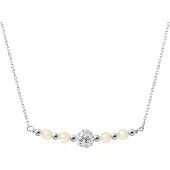 Diadema - Halsband - Ren vit - Kollektion Kristallpärla