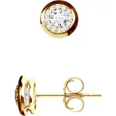 Diadema - Örhängen med diamanter - gult guld
