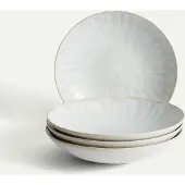 Fyrklövern Terra Fiore djup tallrik 22 cm 4-pack
