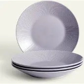 Fyrklövern Nordic Dawn djup tallrik 25 cm 4-pack, Ljung