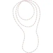 Diadema - Halsband - OPERA äkta sötvattenspärlor - Pastell Multicolour