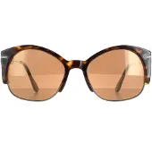 Bushnell Semi Rimless Womens Gunmetal Tortoise Polarized Drivers Guld Vinita