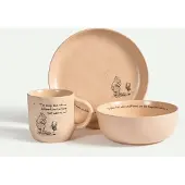 Fyrklövern Nalle Puh set Me 3 delar, Aprikos