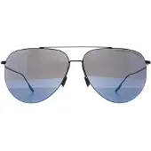 Porsche Design Aviator Unisex Svart Blå Spegel P8939