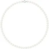 Diadema - Halsband - Prinsessa - Äkta sötvattenspärlor - Vit - Vitguld