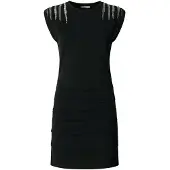 Pepe Jeans för kvinnor. PL9537726 Brilla svart klänning (L), Casual, Bomull, Kort ärm