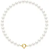 Diadema - Armband - Äkta sötvattenspärlor - Vit- och gulguld