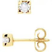 Diadema - Örhängen med diamanter - gult guld