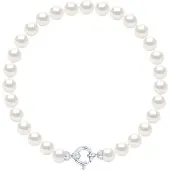 Diadema - Armband - Äkta sötvattenspärlor - Vitguld