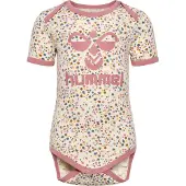 Hummel Body k/ä - hmlKaren - Vit/Rosa - - 62 - Body K/Ä