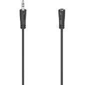 Hama 00205121 Teleplugg Audio Förlängningskabel [1x UK-kontakt - 1x Telejack 3.5 mm] 5 m Svart