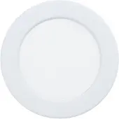 Eglo connect Smart LED-inbyggnadslampa Fueva 6-Z, vit, Ø 12 cm dimbar, Vitt / opal, Vardagsrum / matsal, Syntetmaterial, Modern, Smarta hem inbyggnadsspotlight