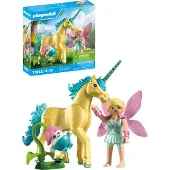 Playmobil Magi Unicorn - Samlarobjekt: Solskensblomma med älva - - - One Size - Leksaksfigur