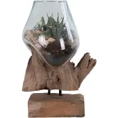 Ebuy24 San Marino vattendroppe h25 cm teak. brun
