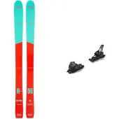 Zag - Skidpaket (skidor + bindning) - Paketen Harfang 96 Lady 2025 för Unisex - Röd