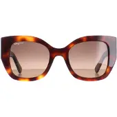 Salvatore Ferragamo Square Dam Classic Sköldpadda Brun Gradient SF1045S