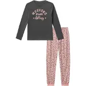 Buffalo Pyjamas 'Leo 1x' grå / rosa / svart