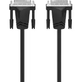 Hama DVI Anslutningskabel DVI-O 24 + 5-polig. Kontakt, DVI-O 24 + 5-polig. Kontakt 1.50 m Svart 00200706 DVI-kabel