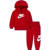 Nike Kids Träningsset 'CLUB FLEECE' röd / vit