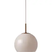 Frandsen Taklampa , Ball, dimbara, Grå, Vardagsrum, Glas, Design
