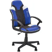 X Rocker X-Rocker - Saturn Mid-Back Wheeled Esport Gaming Chair for Juniors and Teens - Black/Blue