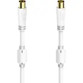 Hama Cable Antenna 100dB White 5.0m