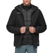 Mammut - Vandringskläder - Treeline 3 in 1 HS Hooded Jacket Men Black Black för UnisexUll - Storlek S - Svart