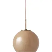 Frandsen Taklampa , Ball, dimbara, Brun / rost, Matsal, Glas