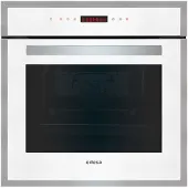 Edesa EOE-7050 WH - Ugn - inbyggd - fördjupning - bredd: 56 cm - djup: 55 cm - höjd: 58 cm - med självrengöring - Klass A - vit/rostfritt stål